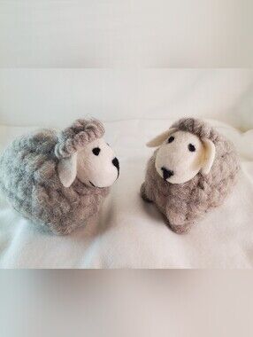 Artisan sculptures (made with specialized local wool like Herdwick